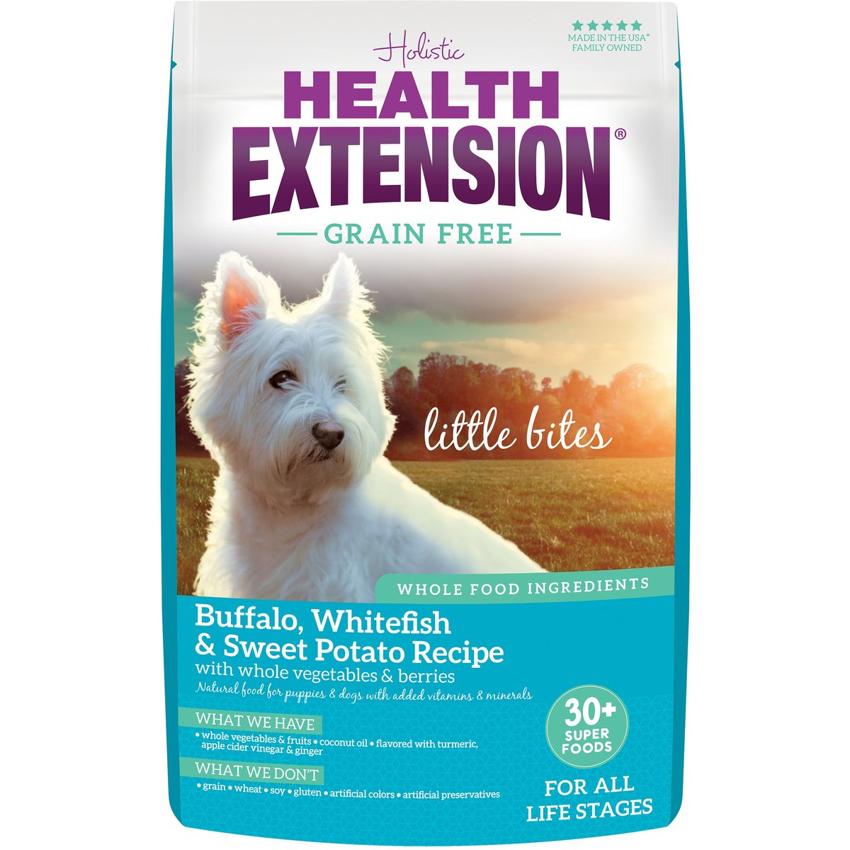 Health Extension Little Bites Buffalo & Whitefish Dry Dog Food, 10-lb