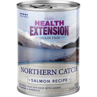 Health Extension Health Extension Grain-Free Northern Catch Salmon Wet Dog Food, 12.5-oz can, case of 12