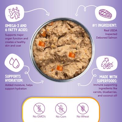 Show full view: Health Extension Grain-Free Northern Catch Salmon Wet Dog Food, 12.5-oz can, case of 12 slide 6 of 9