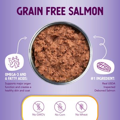 Show full view: Health Extension Grain-Free Salmon Entree Canned Dog Food, 12.5-oz, case of 12 slide 6 of 12