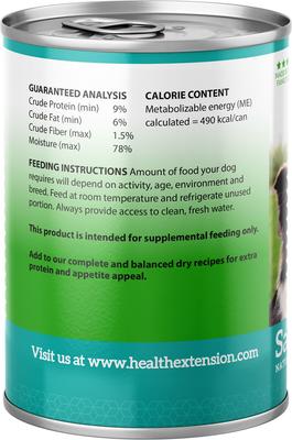 Show full view: Health Extension Grain-Free Salmon Entree Canned Dog Food, 12.5-oz, case of 12 slide 3 of 12