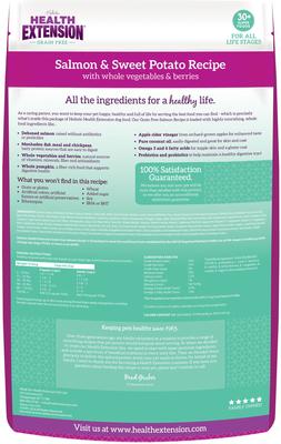 Show full view: Health Extension Grain-Free Salmon Recipe Dry Dog Food, 10-lb bag slide 3 of 13