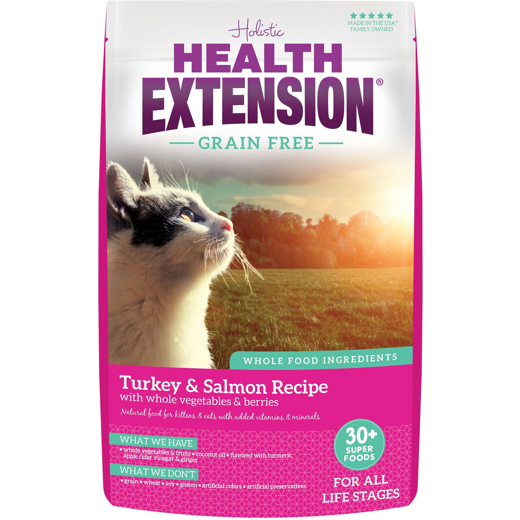 Health Extension Allergix Turkey, Salmon & Chickpea Cat Food, 15-lb
