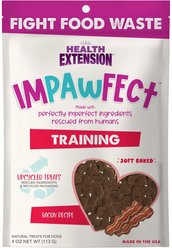 Health Extension Impawfect Bacon Flavored Soft & Chewy Training Dog Treats, 4-oz bag