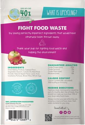 Show full view: Health Extension Impawfect Cranberry & Apple Flavored Soft & Chewy Training Dog Treats, 4-oz bag slide 3 of 9