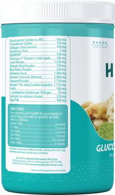 Show full view: Health Extension Joint Mobility Powder Dog Supplement, 1-lb jar slide 3 of 9