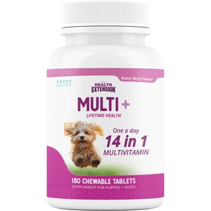Health Extension Lifetime Vitamins Chewable Dog Tablets, 180 count
