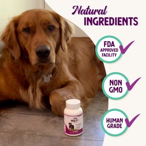 Health Extension Lifetime Vitamins Chewable Dog Tablets, 180 count