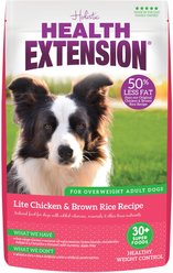 Health Extension Lite Chicken & Brown Rice Recipe Dry Dog Food, 15-lb bag