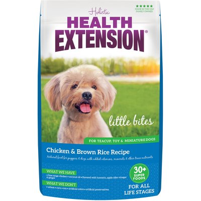 Health Extension Health Extension Little Bites Chicken & Brown Rice Recipe Dry Dog Food, 30-lb bag