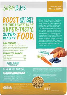 Show full view: Health Extension Little Bites Chicken & Brown Rice Recipe Dry Food + Super Bites Chicken Recipe Freeze-Dried Raw Dog Food Mixer slide 7 of 9
