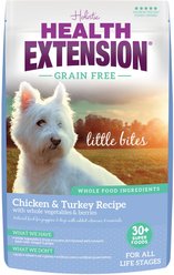 Health Extension Little Bites Grain-Free Chicken & Turkey Recipe Dry Dog Food, 3.5-lb bag