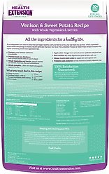 Health Extension Little Bites Grain-Free Venison & Sweet Potato Recipe Dry Dog Food, 12-lb bag slide 2 of 9