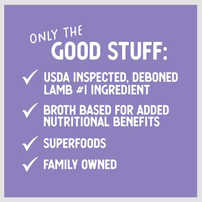 Show full view: Health Extension Mediterranean Roast Lamb Recipe Grain-Free Wet Dog Food, 12.5-oz can, case of 12 slide 9 of 10