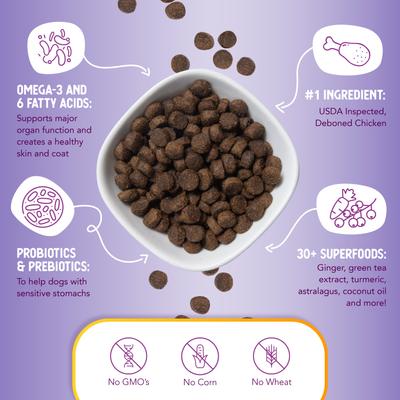 Show full view: Health Extension Original Chicken & Brown Rice Recipe Dry Dog Food, 15-lb bag slide 6 of 13