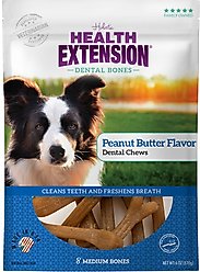 Health Extension Peanut Butter Flavor + Probiotic Yogurt Medium Dental Dog Treats slide 2 of 9