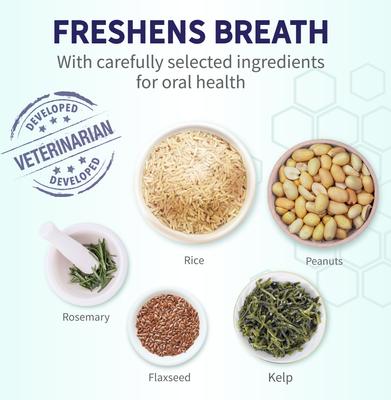 Show full view: Health Extension Peanut Butter Flavored Medium Dental Dog Treats, 8 count slide 10 of 13