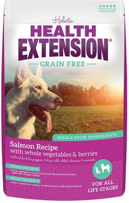 Show full view: Health Extension Salmon Recipe Dry Food + Oven Baked Salmon Recipe with Kale Dog Treats slide 2 of 9