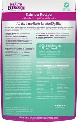 Show full view: Health Extension Salmon Recipe Dry Food + Oven Baked Salmon Recipe with Kale Dog Treats slide 3 of 9