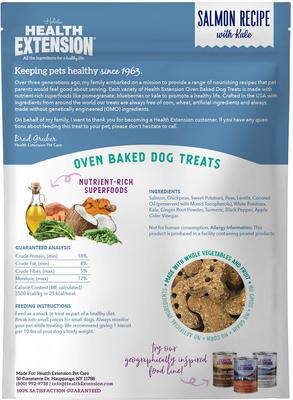 Show full view: Health Extension Salmon Recipe Dry Food + Oven Baked Salmon Recipe with Kale Dog Treats slide 7 of 9