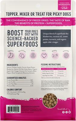 Show full view: Health Extension Salmon Recipe Freeze-Dried Raw Dog Food, 3.5-oz bag slide 3 of 9