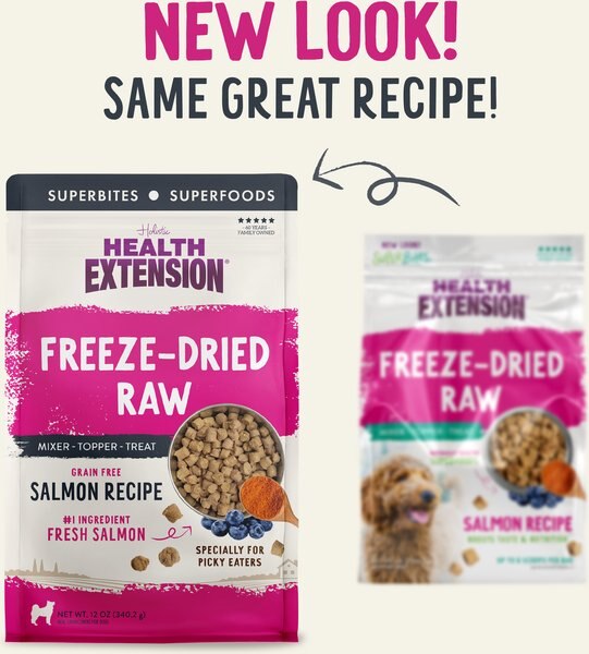 Run Two Three Wild Salmon Recipe Freeze-Dried Cuisine Dog Food, 3.8-oz bag