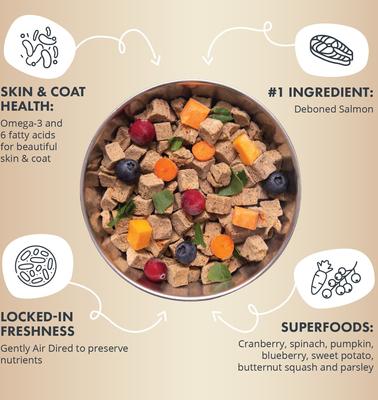 Show full view: Health Extension Salmon Recipe Non-GMO Air-Dried Dog Food, 12-oz bag slide 6 of 11