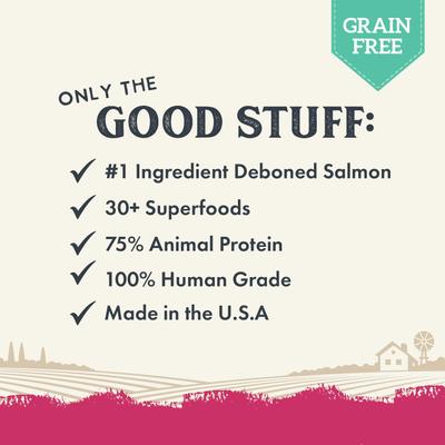 Show full view: Health Extension Salmon Recipe Non-GMO Air-Dried Dog Food, 12-oz bag slide 7 of 11