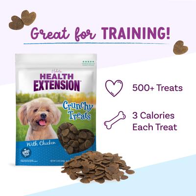 Show full view: Health Extension Small Heart-Shaped Dog Treats, 12-oz bag slide 5 of 12