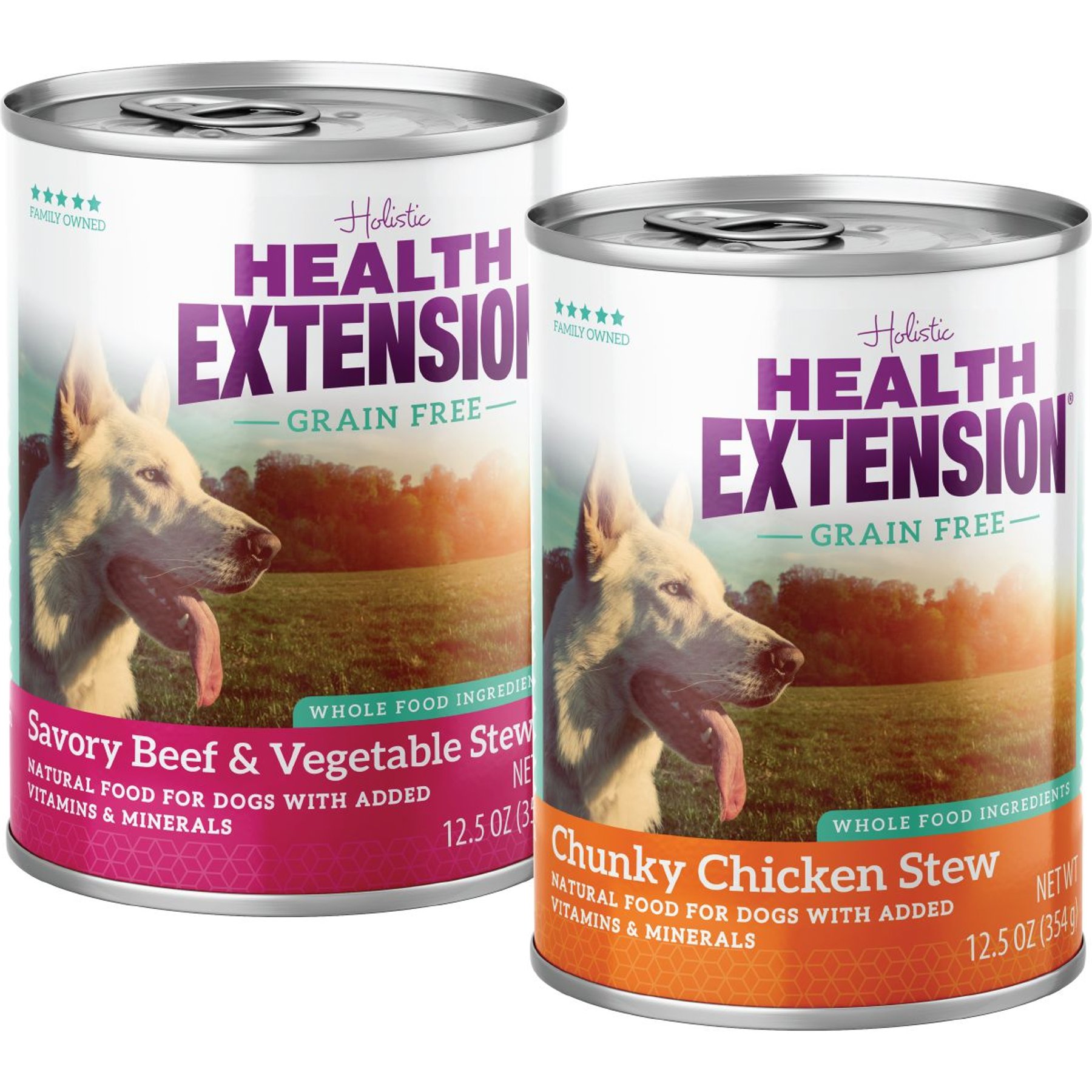Health Extension Stew Variety Pack: Beef & Chicken Wet Dog Food, 12-oz can, 12 count