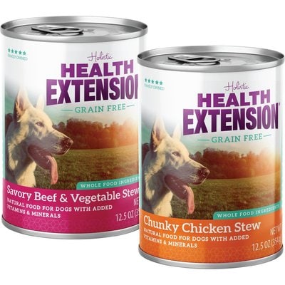 Health Extension Health Extension Stew Variety Pack: Beef & Chicken Wet Dog Food, 12-oz can, 12 count