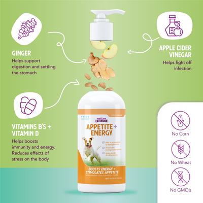 Show full view: Health Extension Stress Relief Dog Supplement, 8-fl oz bottle slide 7 of 9