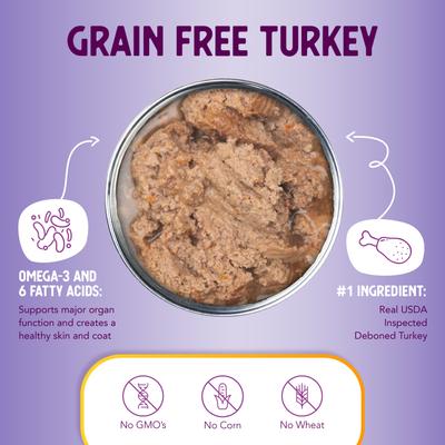 Show full view: Health Extension Turkey Entree Canned Dog Food, 12.5-oz can, 12 count slide 6 of 9