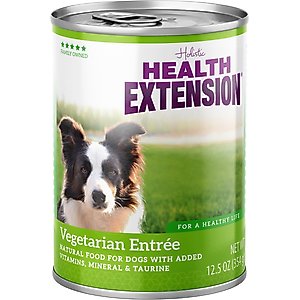 Health Extension Vegetarian Entree Canned Dog Food, 12.5-oz, case of 12
