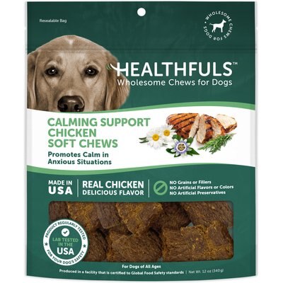 Healthfuls Healthfuls Calming Support Chicken Recipe Dog Treats, 12-oz bag