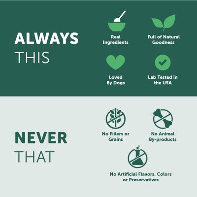 Show full view: Healthfuls Deli Sticks Pork & Turkey Human-Grade Gluten-Free Soft & Chewy Dog Treats, 10 count bag slide 8 of 10