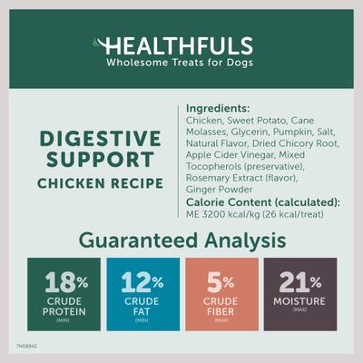 Show full view: Healthfuls Digestive Support Chicken & Pumpkin Recipe Dog Treats, 12-oz bag slide 9 of 10
