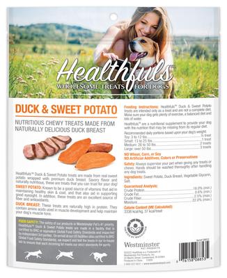 Show full view: Healthfuls Duck & Sweet Potato Jerky Dog Treats, 16-oz bag slide 3 of 4