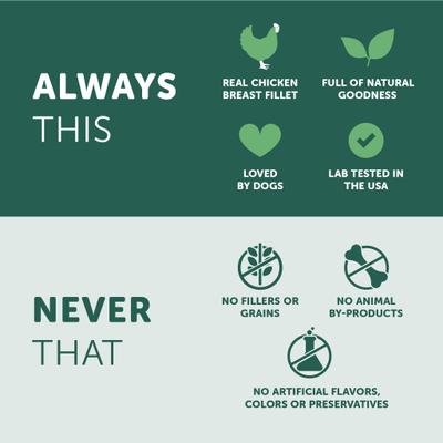 Healthfuls Salmon Fillets Dog Treats, 3.5-oz bag