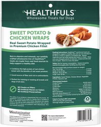 Healthfuls Sweet Potato & Chicken Wraps Dehydrated Dog Treats, 25-oz bag slide 2 of 3