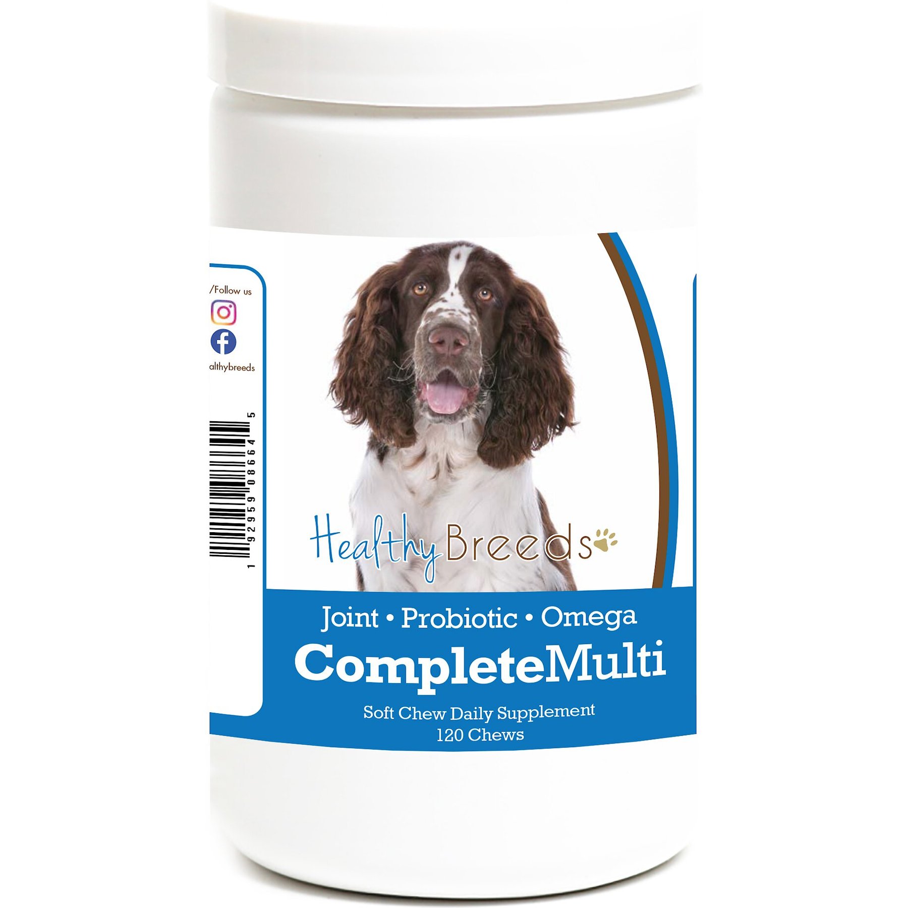 Healthy Breeds All In One Multivitamin Soft Chews Dog Supplement, 120 count