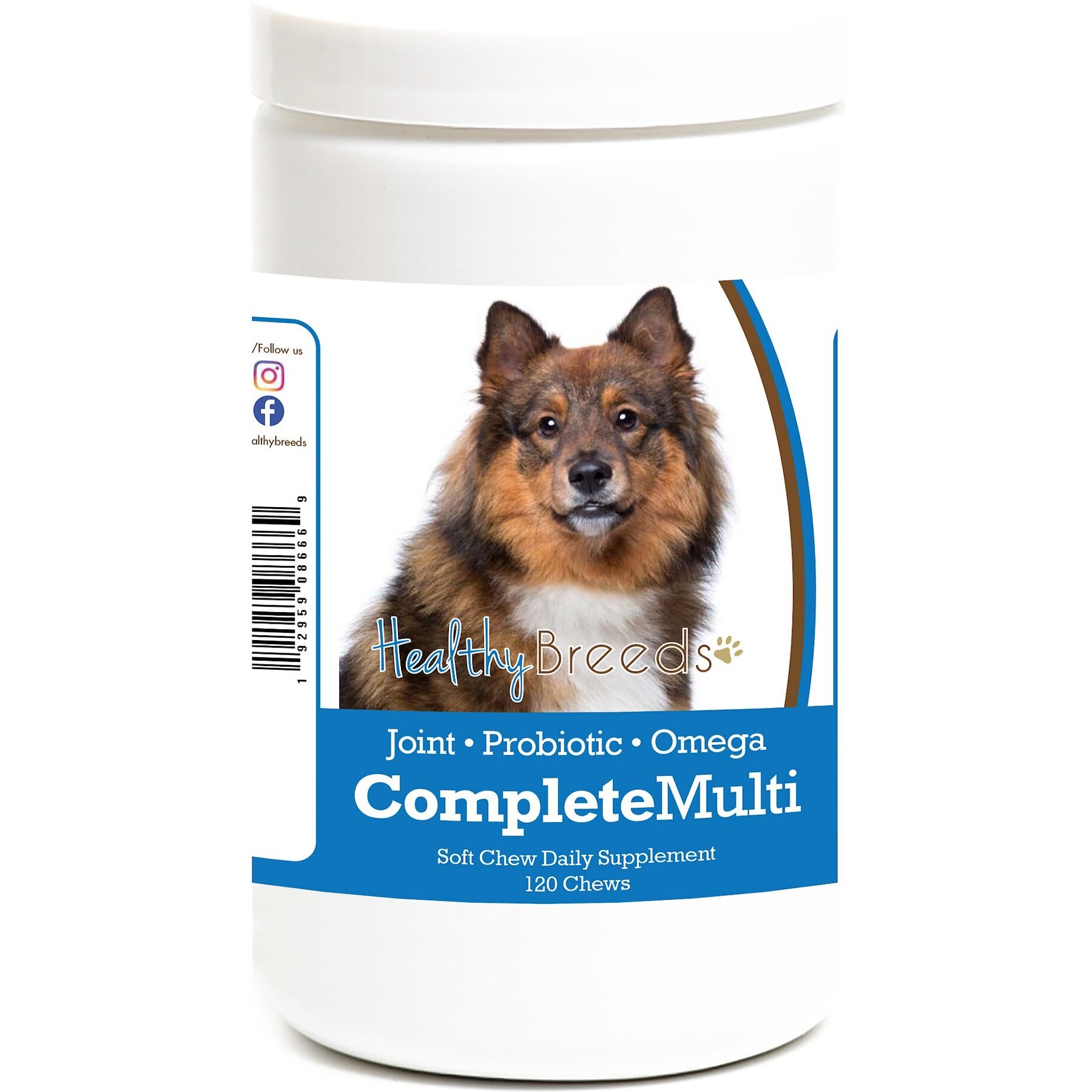 Healthy Breeds All In One Multivitamin Soft Chews Dog Supplement, 120 count