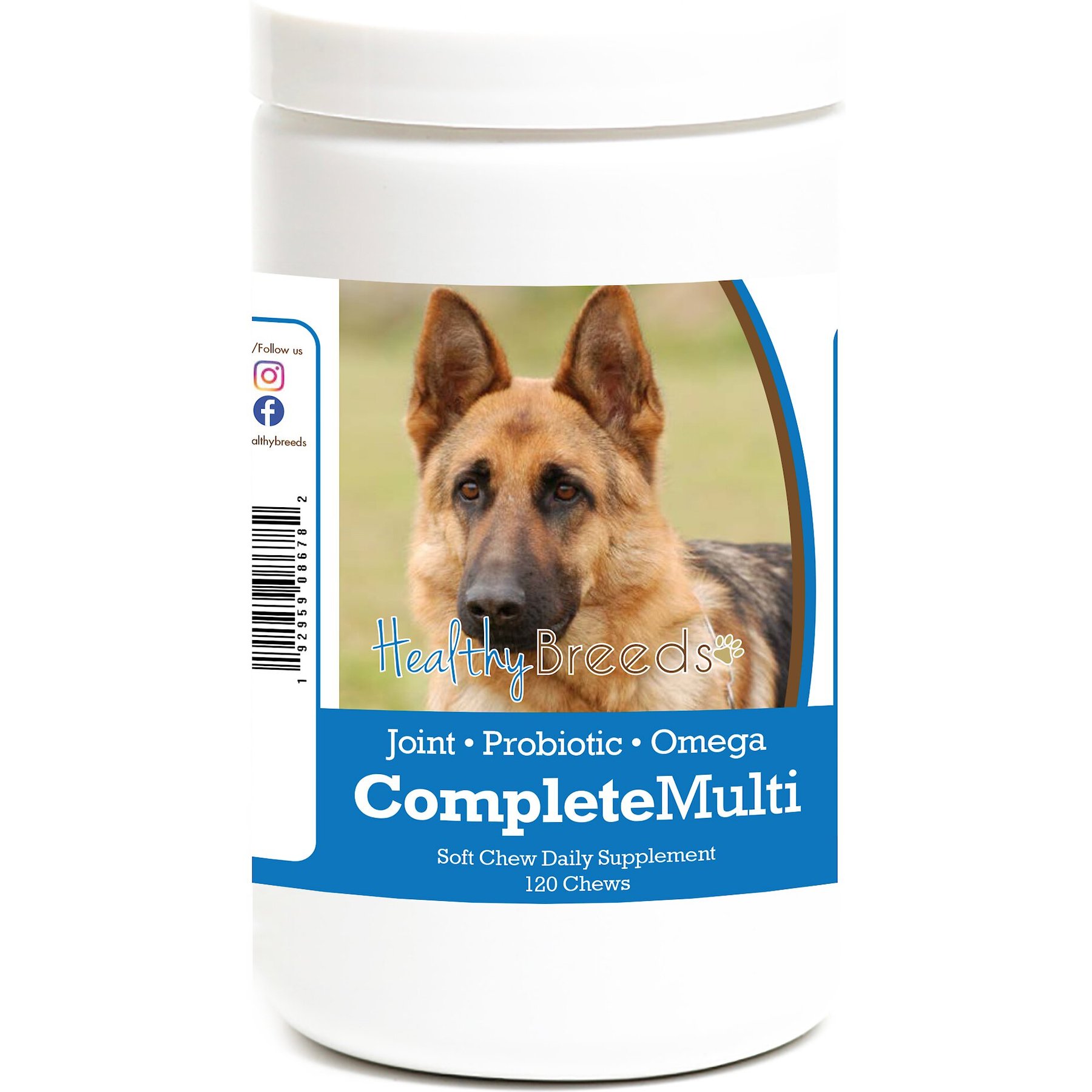 Healthy Breeds All In One Multivitamin Soft Chews Dog Supplement, 120 count