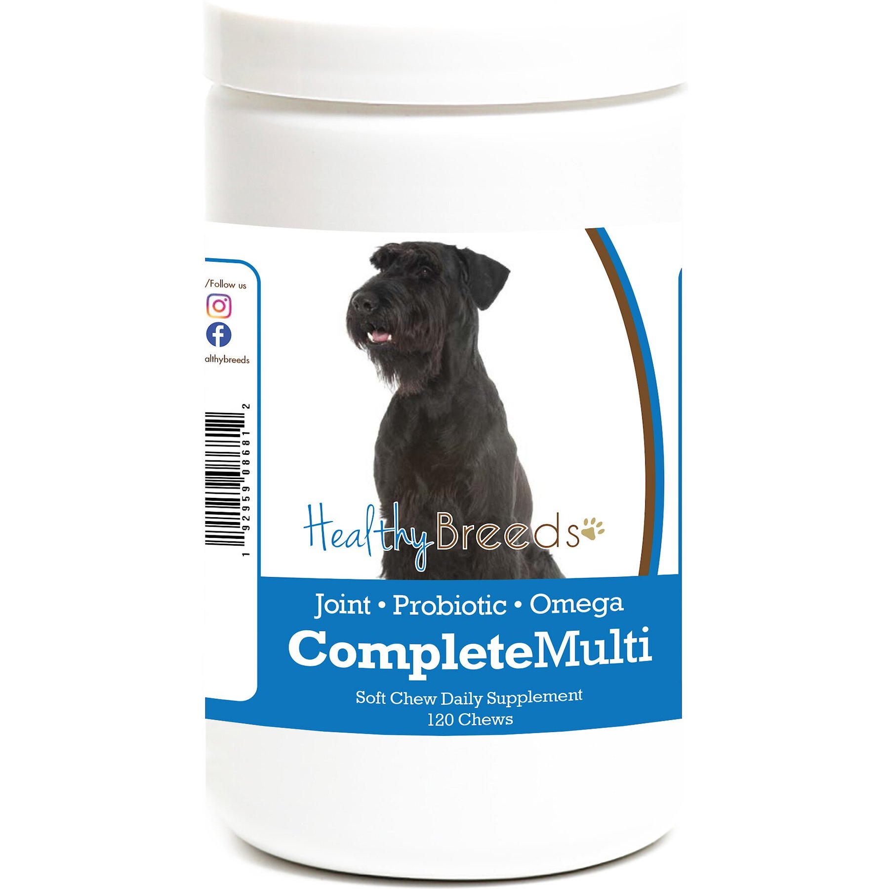 Healthy Breeds All In One Multivitamin Soft Chews Dog Supplement, 120 count