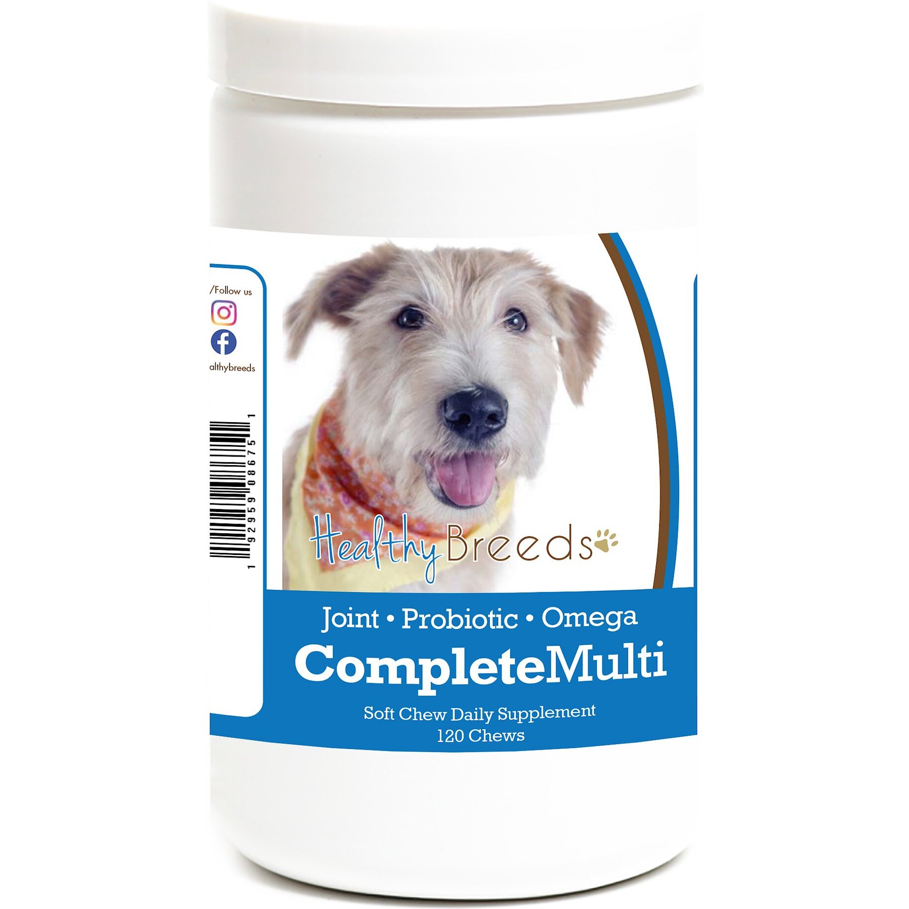 Healthy Breeds All In One Multivitamin Soft Chews Dog Supplement, 120 count