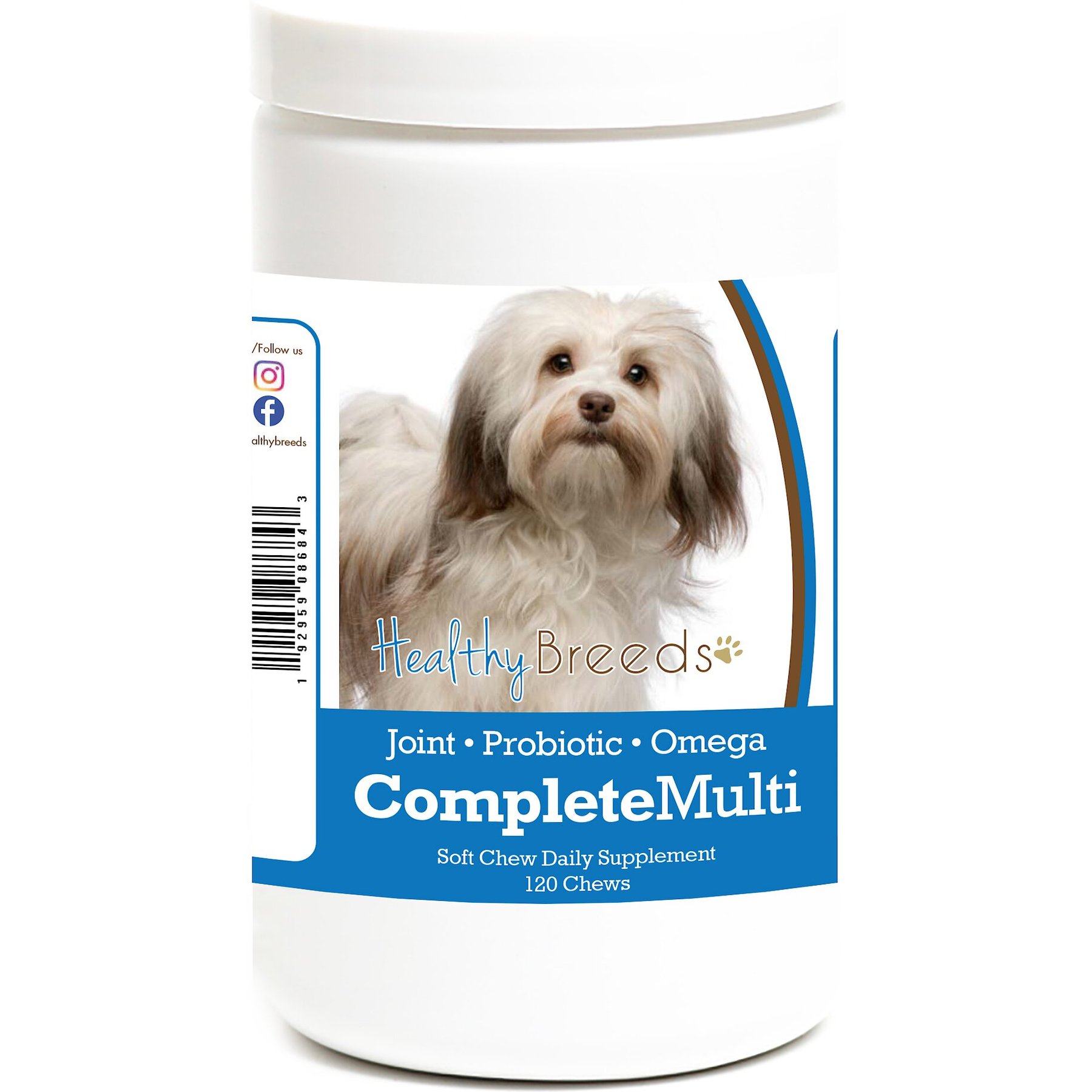 Healthy Breeds All In One Multivitamin Soft Chews Dog Supplement, 120 count