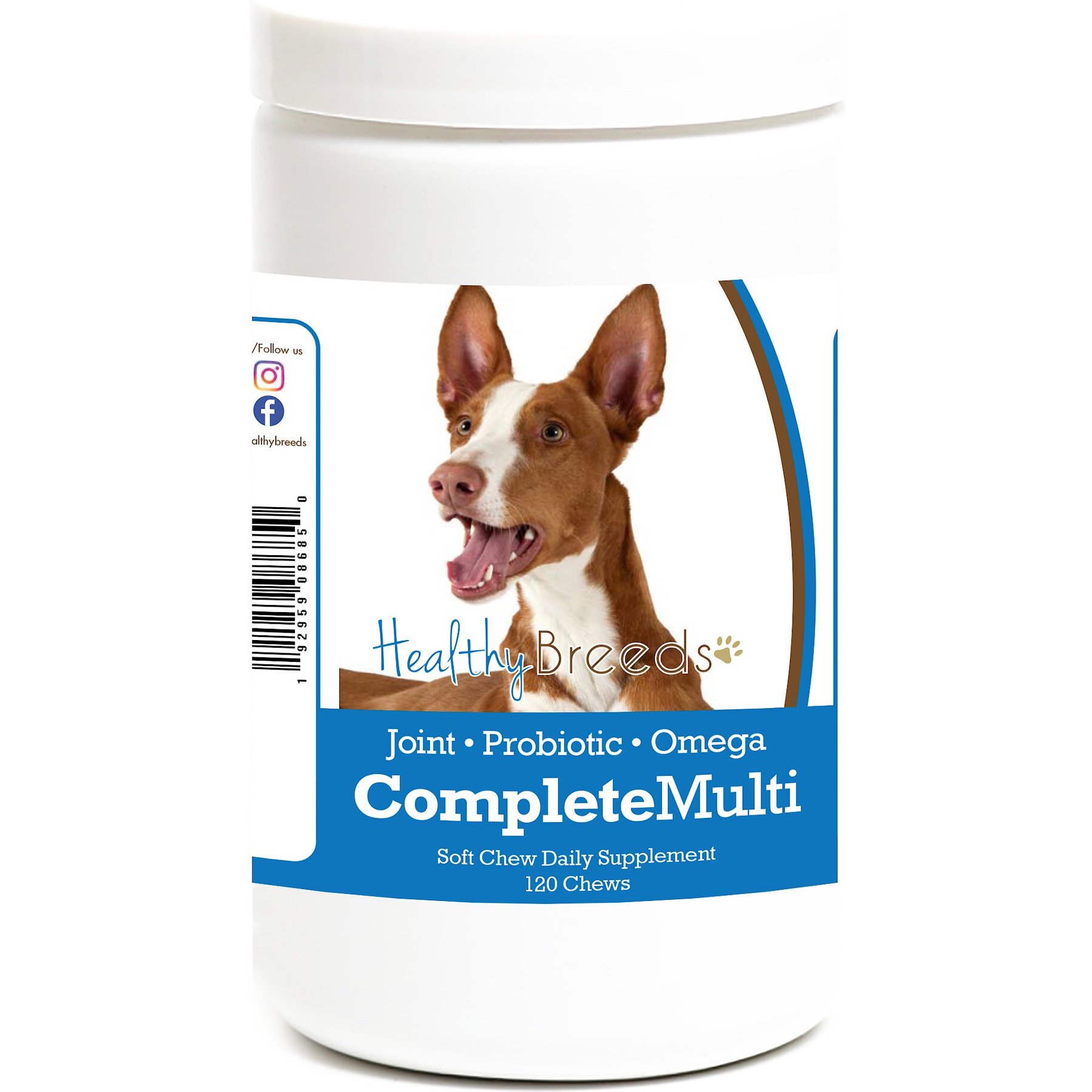 Healthy Breeds All In One Multivitamin Soft Chews Dog Supplement, 120 count
