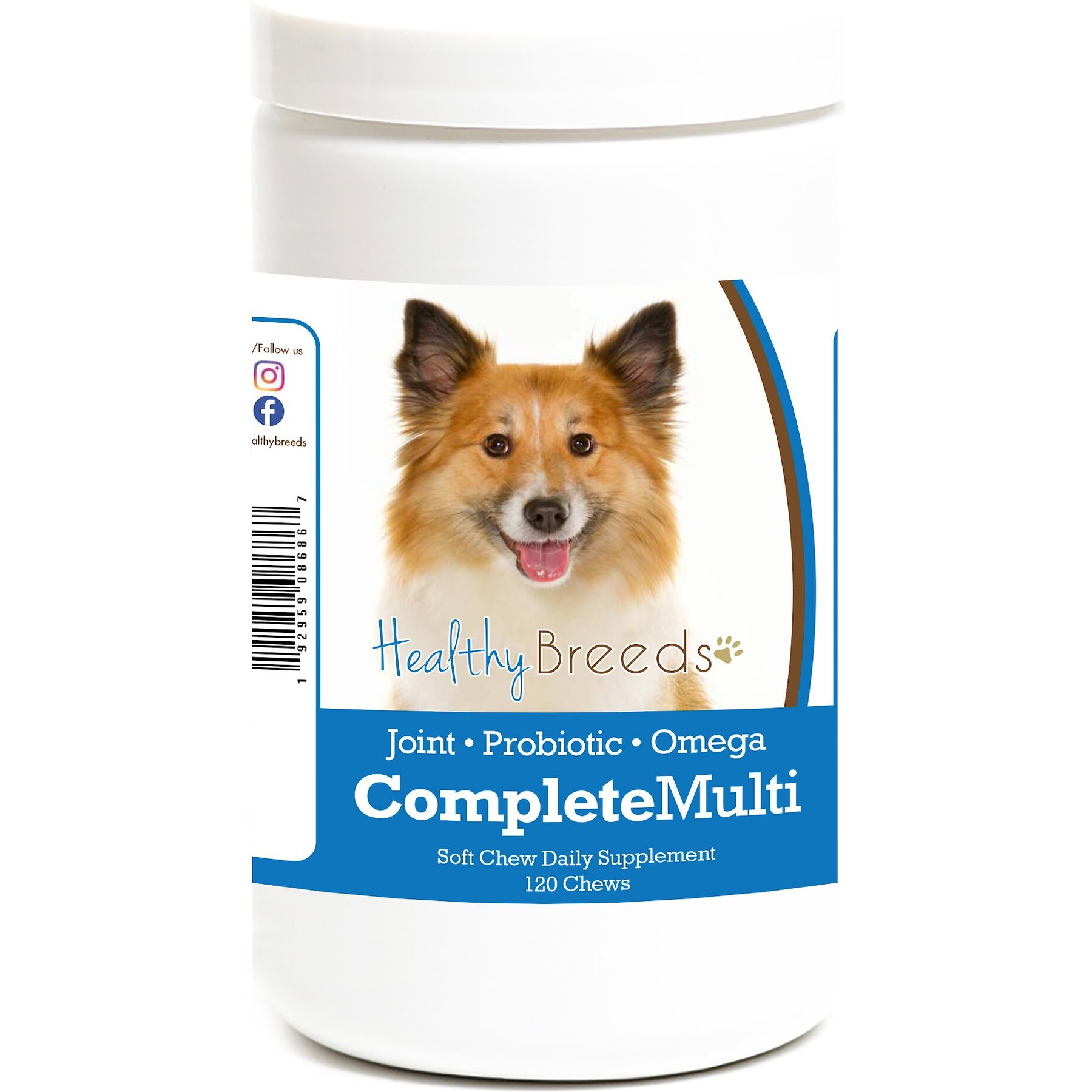 Healthy Breeds All In One Multivitamin Soft Chews Dog Supplement, 120 count