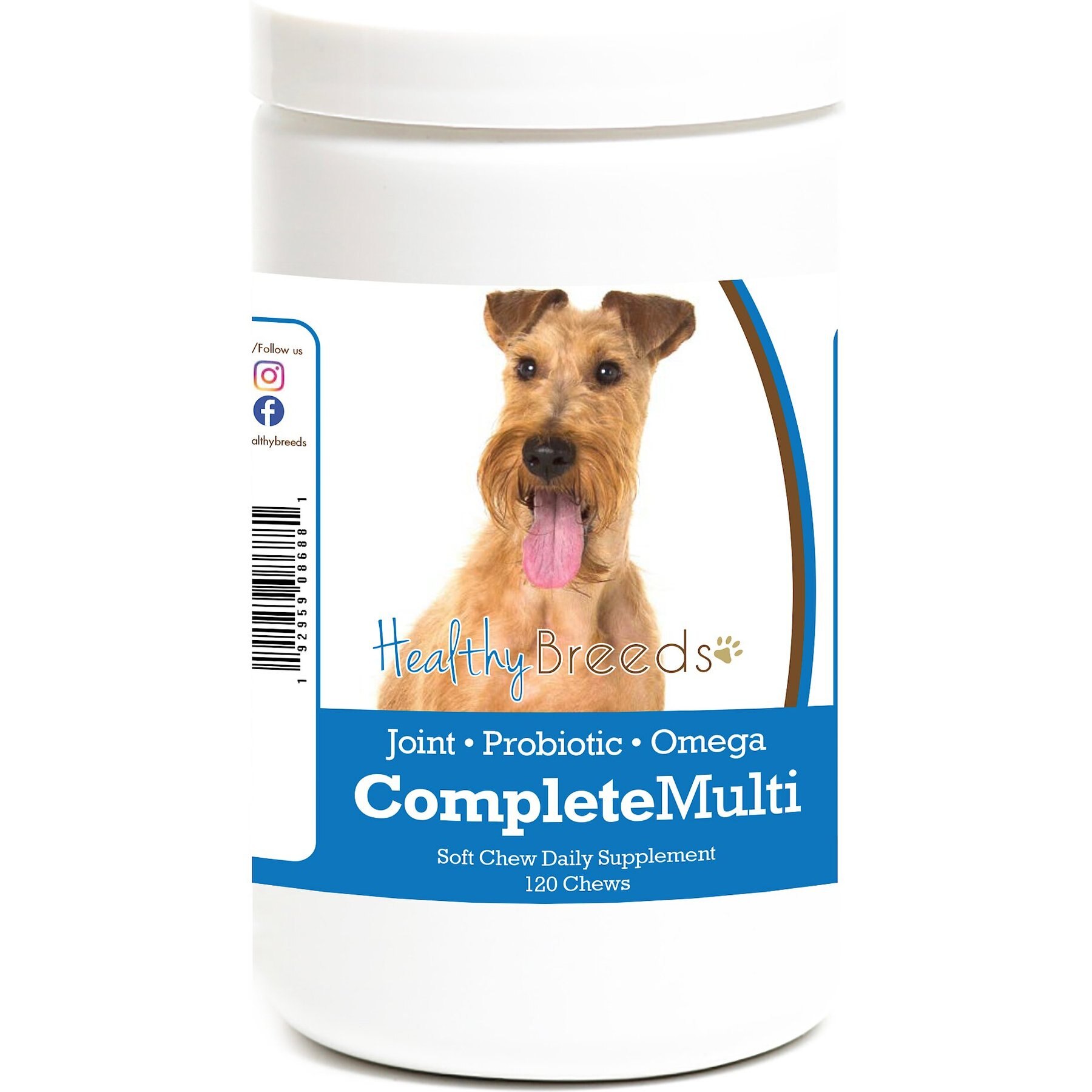 Healthy Breeds All In One Multivitamin Soft Chews Dog Supplement, 120 count