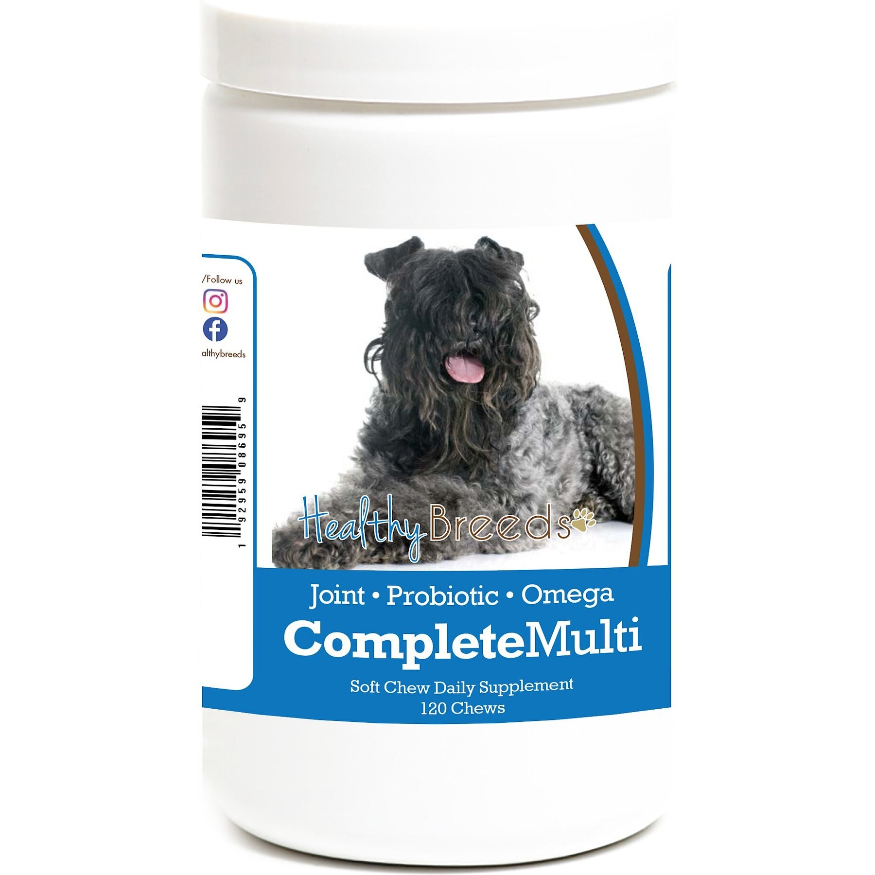 Healthy Breeds All In One Multivitamin Soft Chews Dog Supplement, 120 count